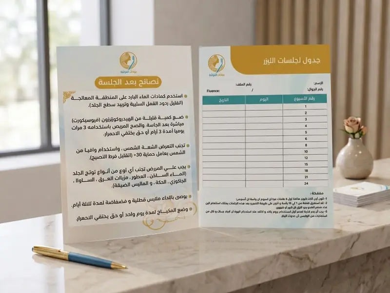 تصميم جدول مواعيد عيادة الفرشاة